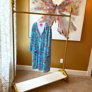 Lilly Pulitzer Blue Beach Dress Size Large